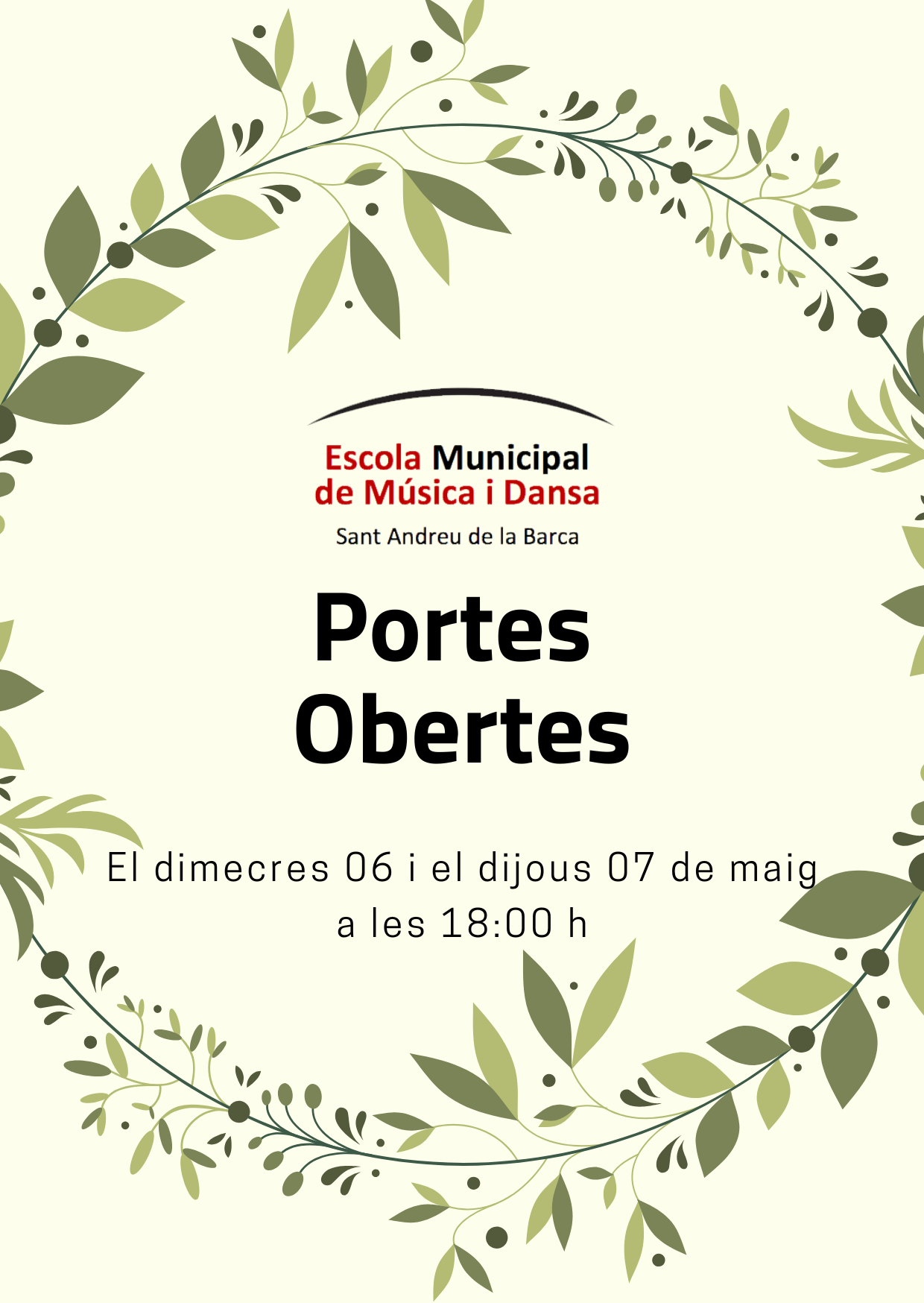 Portes obertes Escola Municipal de Música i Dansa